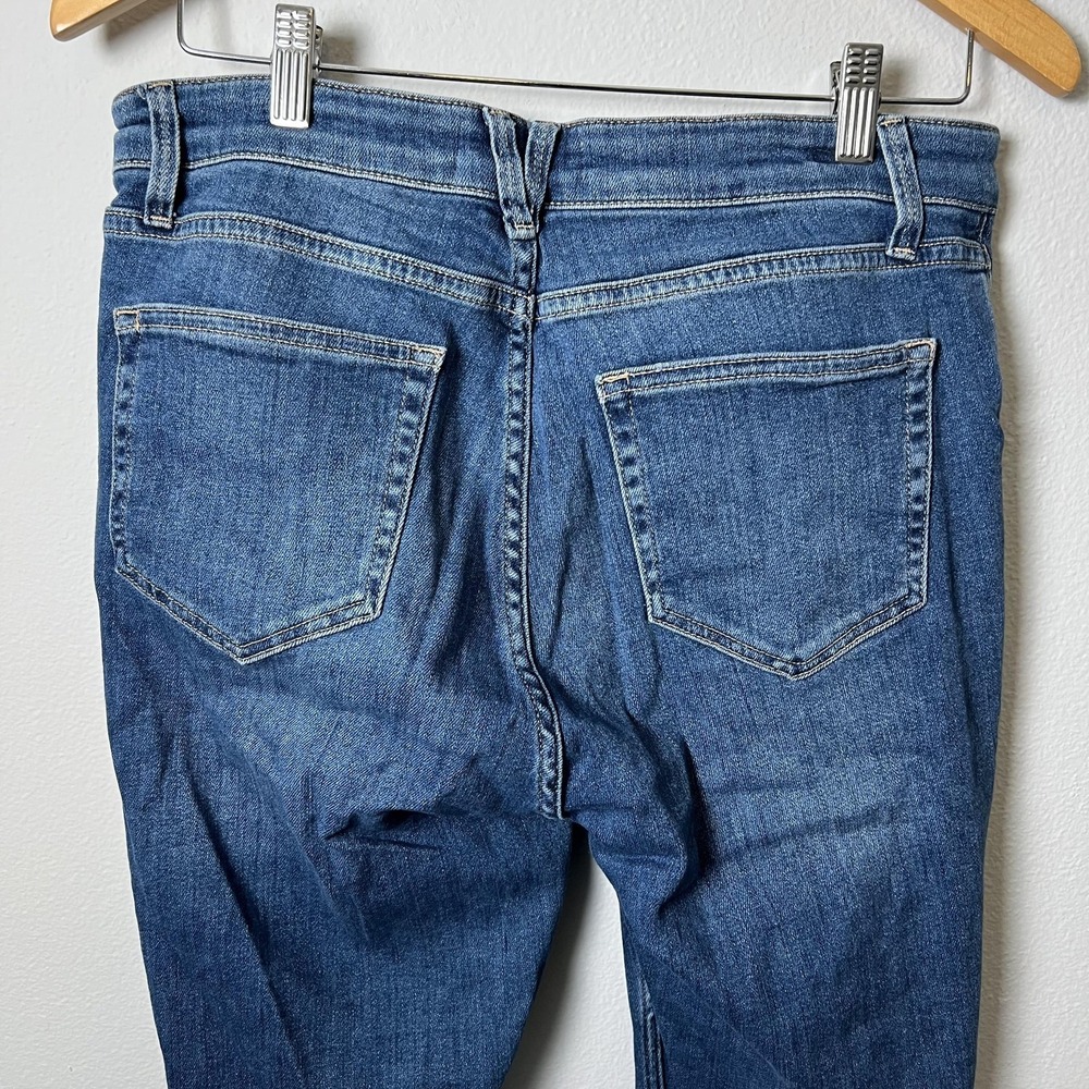 Vineyard Vines Jeans Womens 31 Blue High Rise Skinny Stretch Denim Raw Hem - Picture 3 of 9